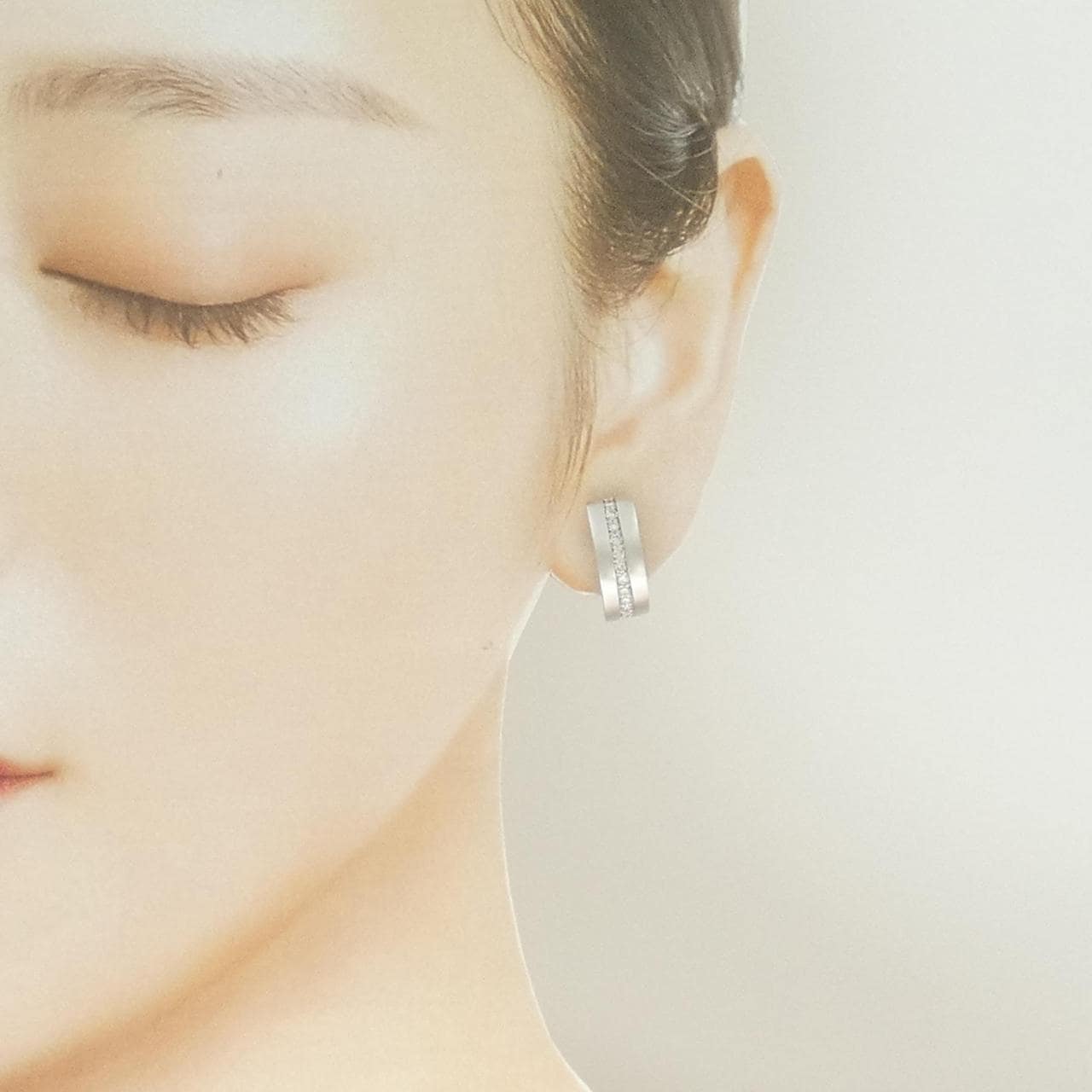 K18WG ダイヤモンド ピアス/イヤリング 0.50CT