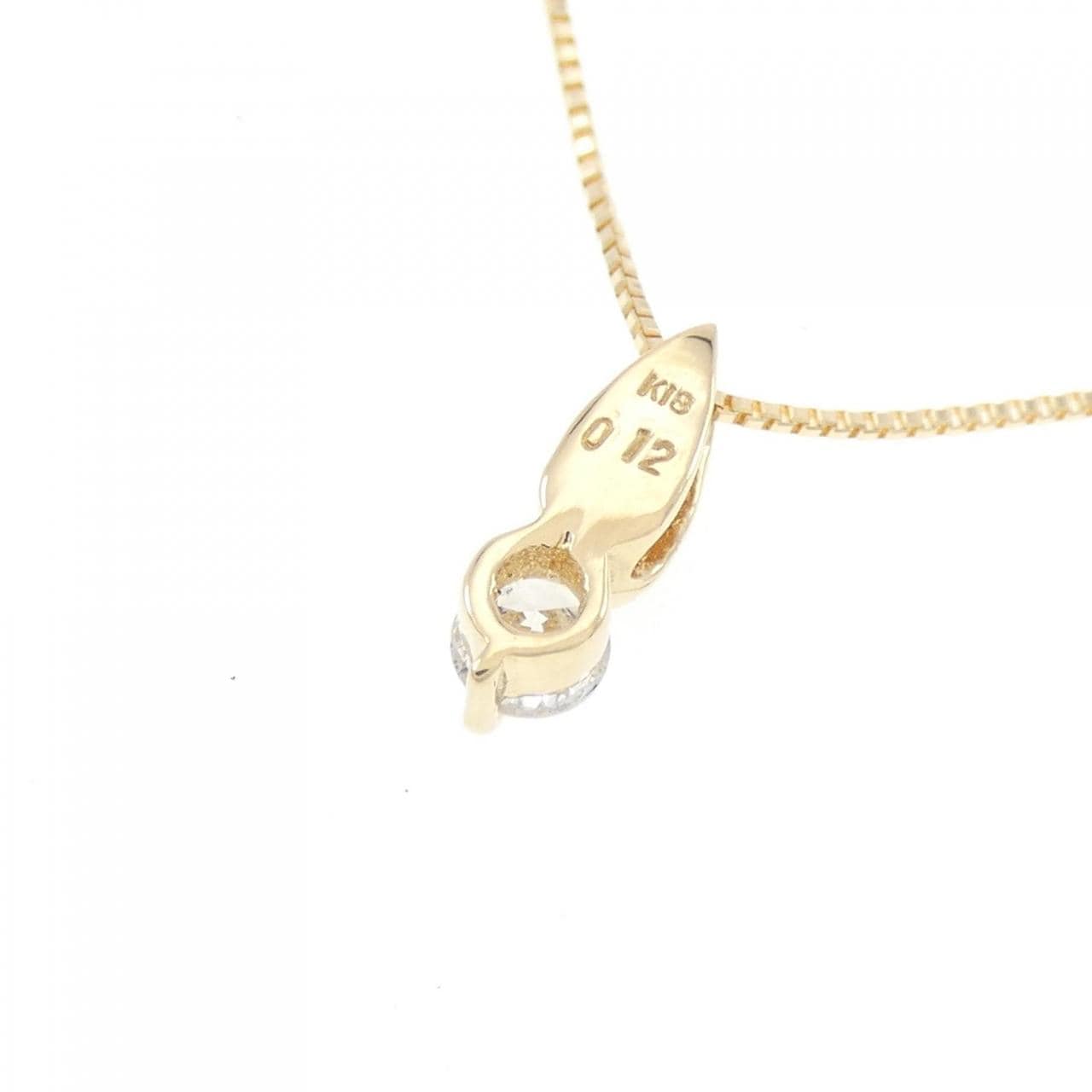 K18YG ダイヤモンド ネックレス 0.12CT