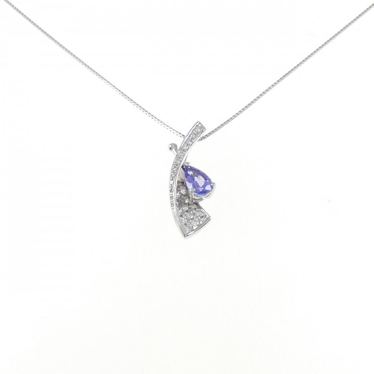 PT900/PT850 タンザナイト ネックレス 0.85CT