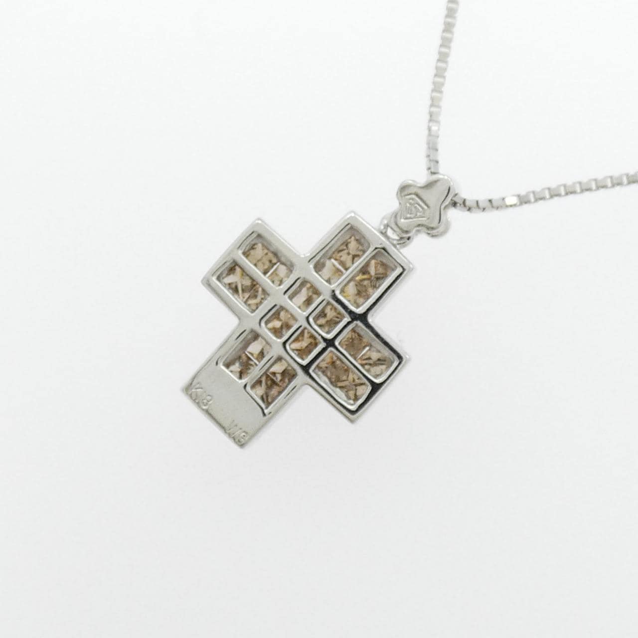 K18WG ダイヤモンド ネックレス