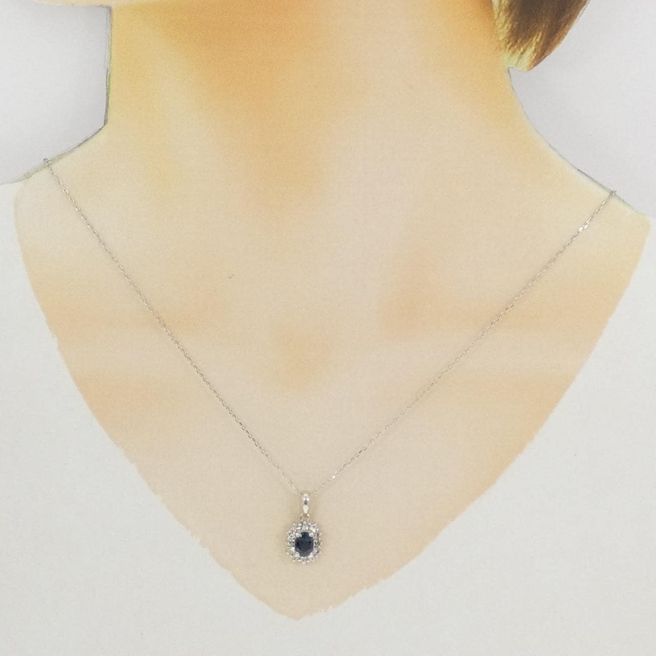 PT900/PT850 サファイヤ ネックレス 0.85CT