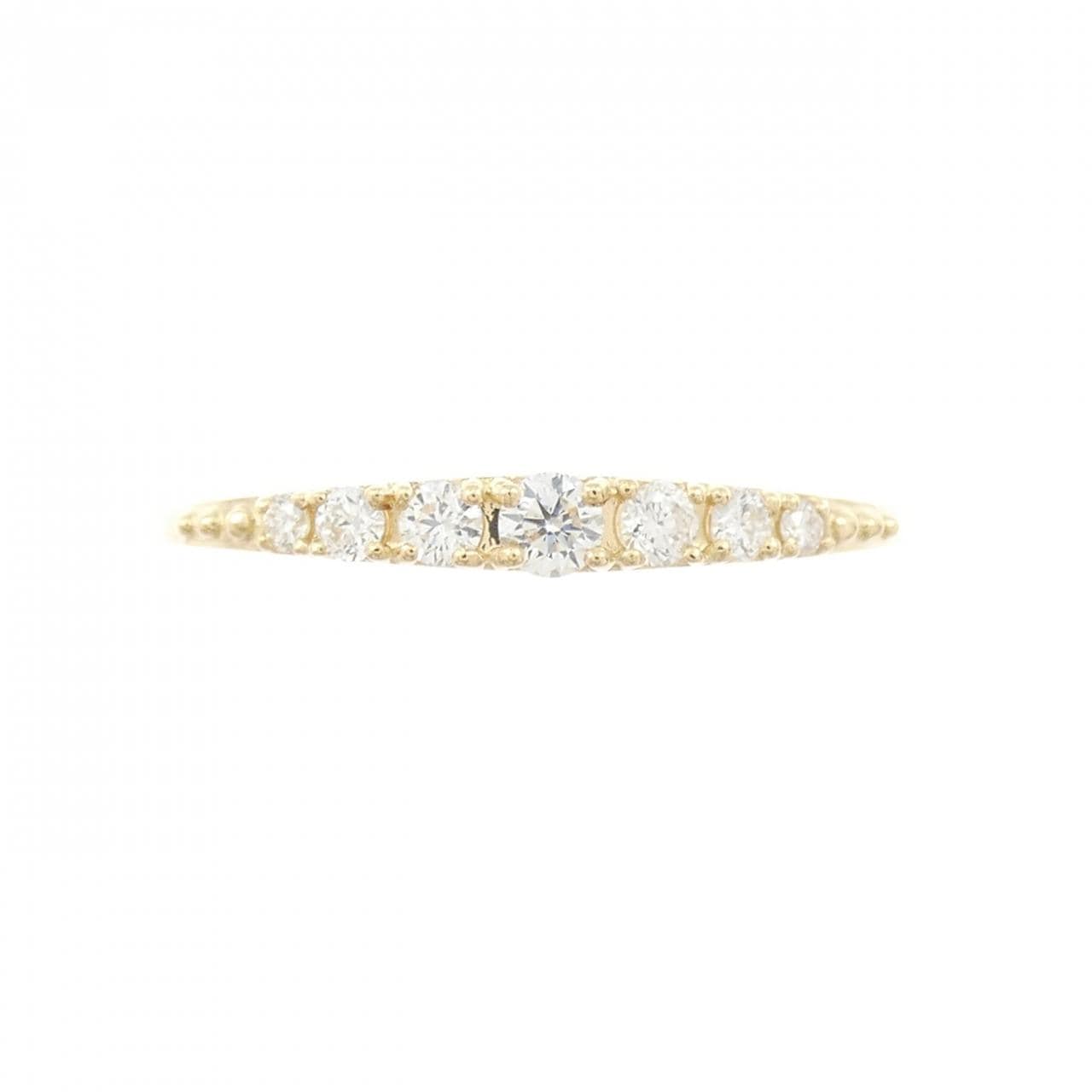 【リメイク】K18YG ダイヤモンド リング 0.15CT