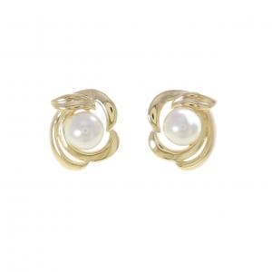 K18YG アコヤパール ピアス 6.6mm