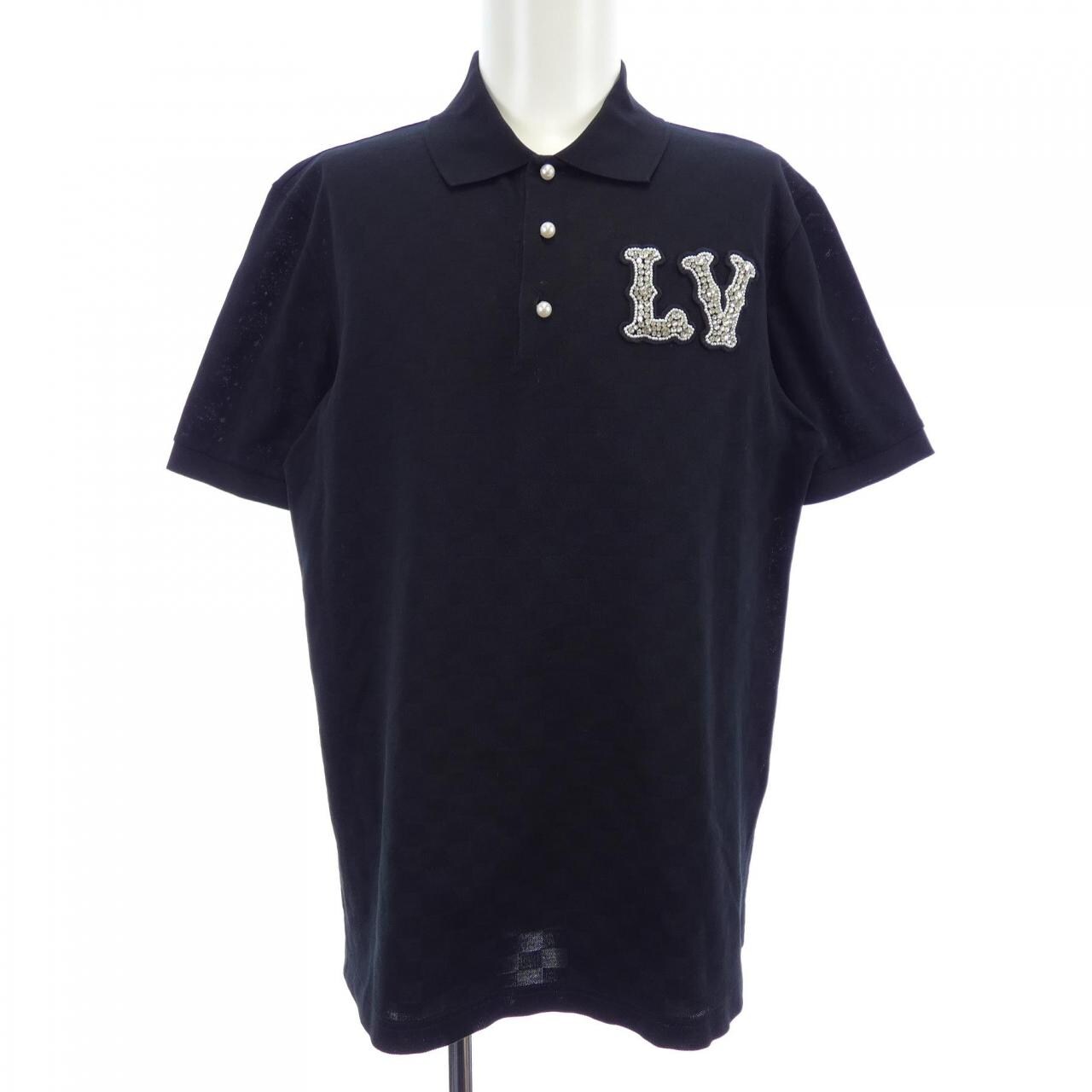 ルイヴィトン LOUIS VUITTON コットンピケポロウィズエンブロイダードLVパッチ HQY61WJUV ポロシャツ