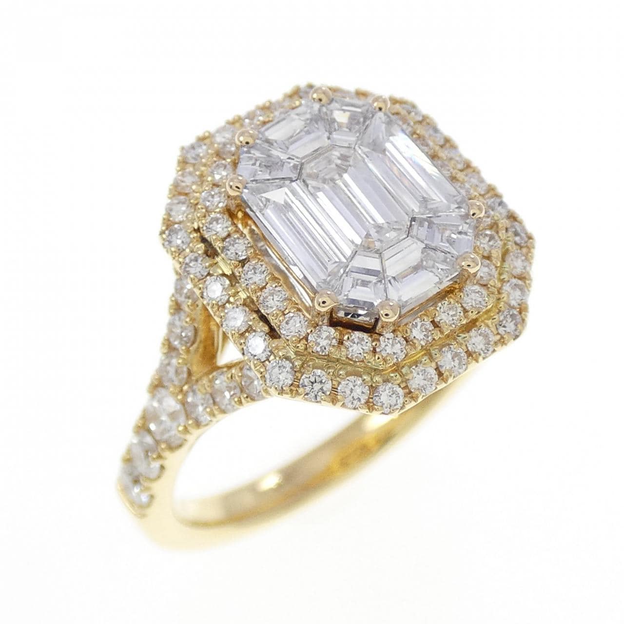 K18YG ダイヤモンド リング 0.67CT