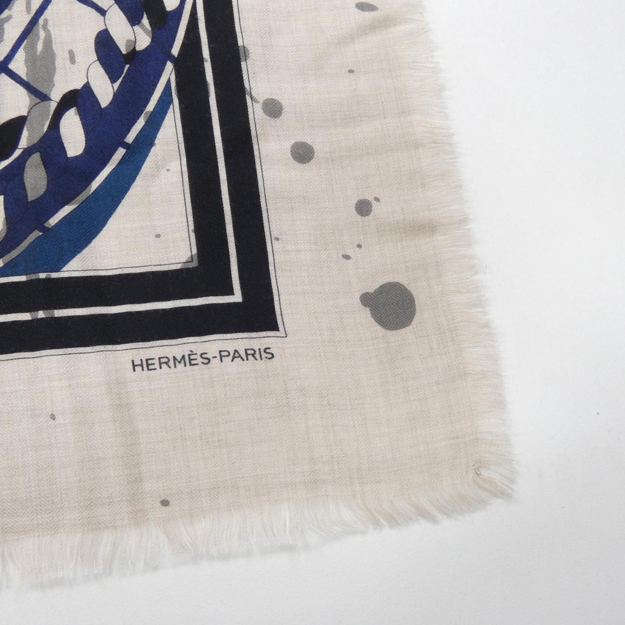 エルメス HERMES CAMAILS F.DE LA PERRIERE カレジェアン140. ショール