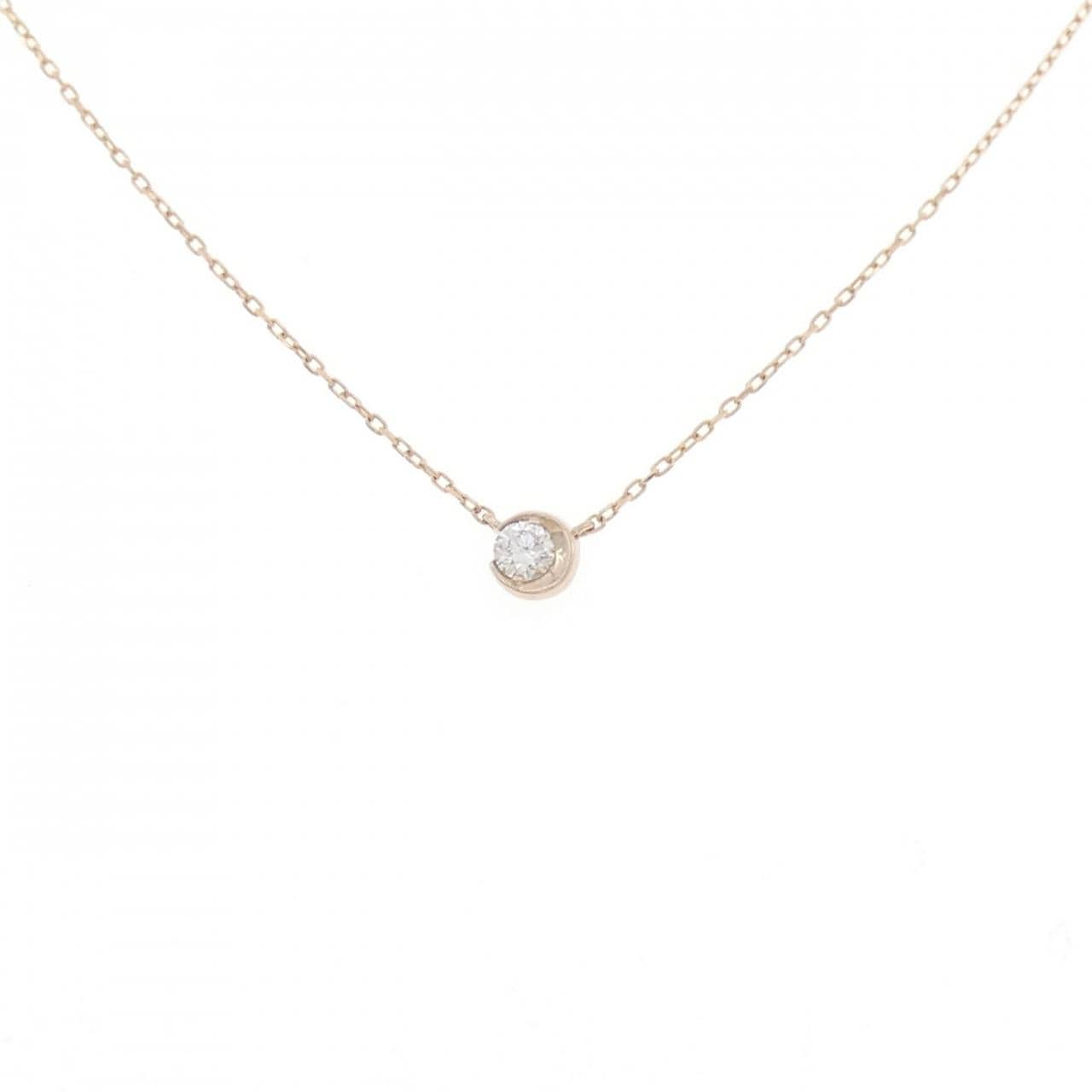 スタージュエリー ムーンセッティング ネックレス 0.06CT