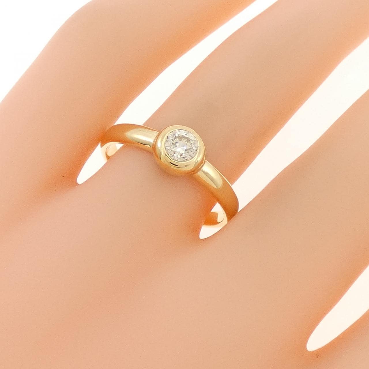 K18YG ダイヤモンド リング 0.30CT