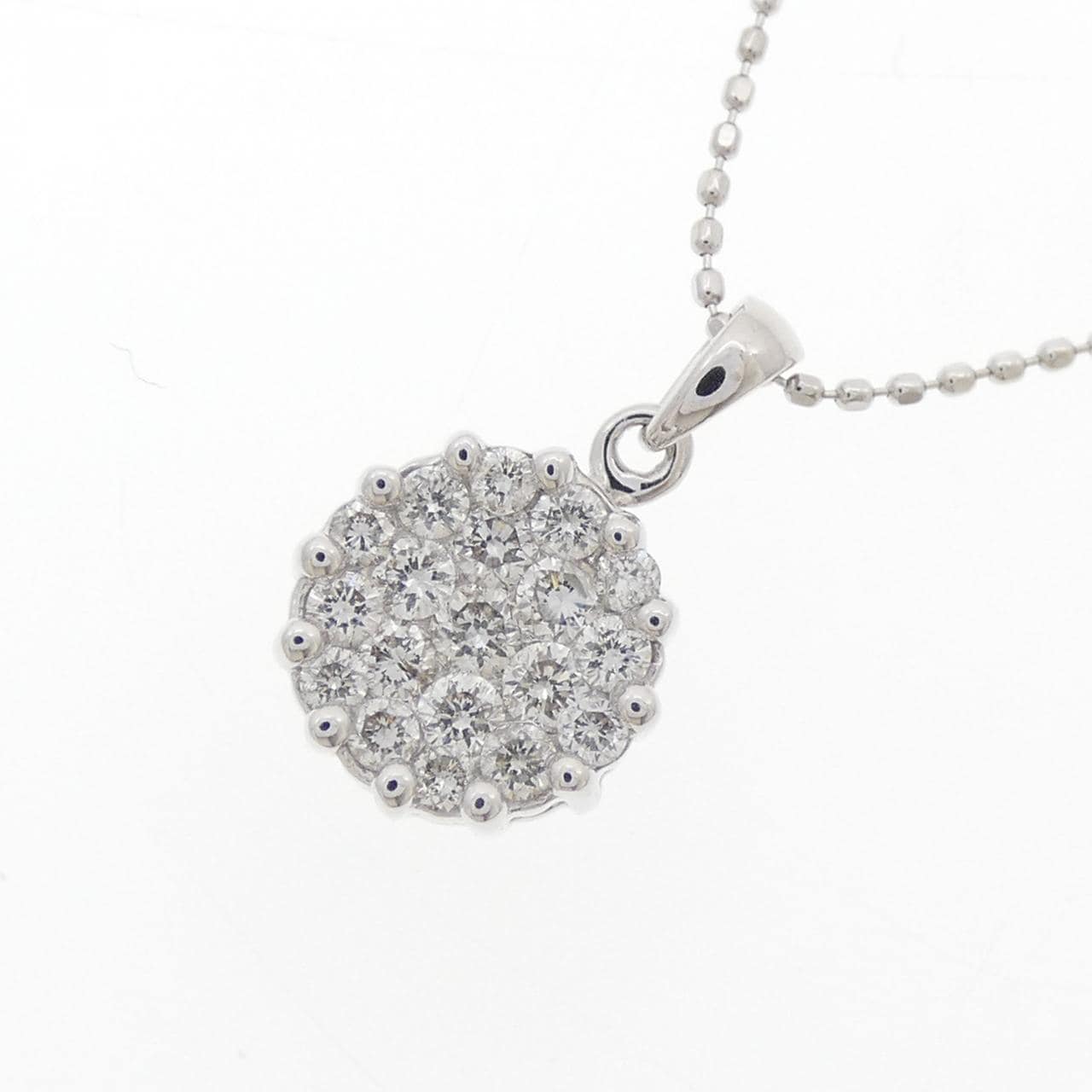 K18WG ダイヤモンド ネックレス 0.50CT