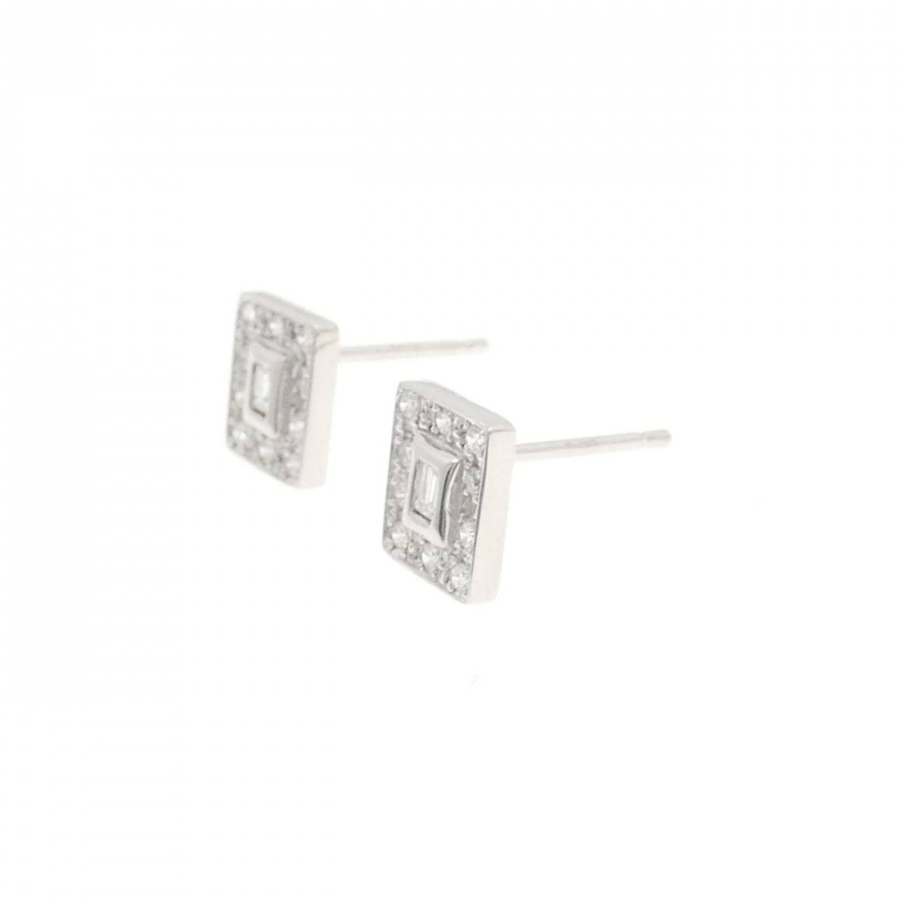 K18WG/K14WG Diamond Earrings 0.30CT