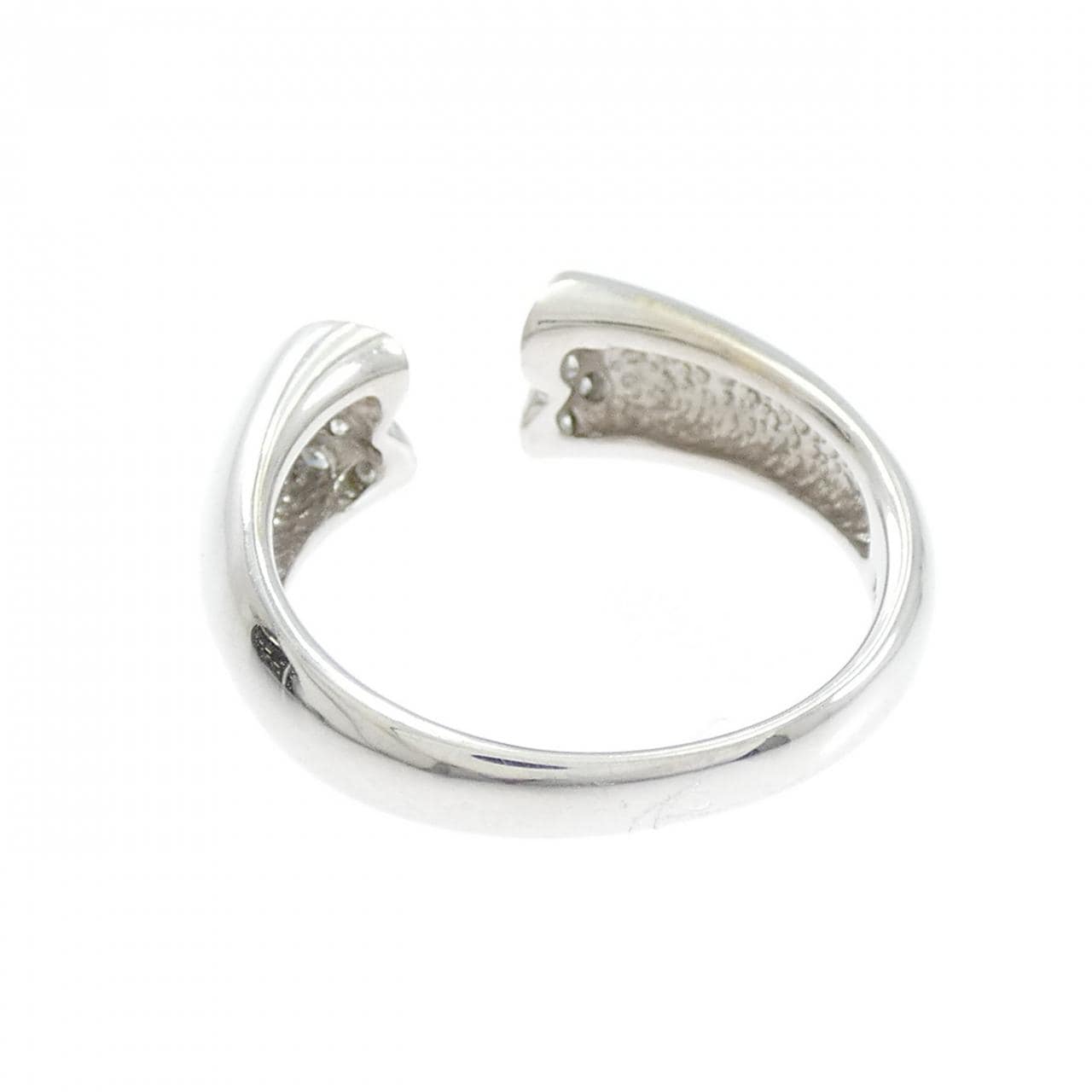 K18WG ハート ダイヤモンド リング 0.20CT