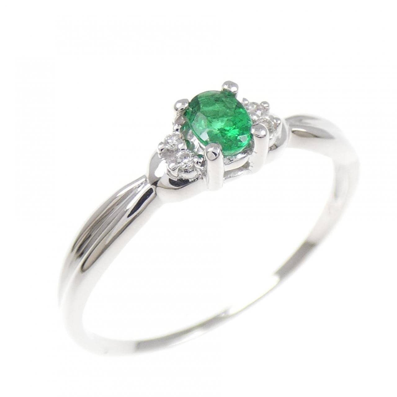 750WG エメラルド リング