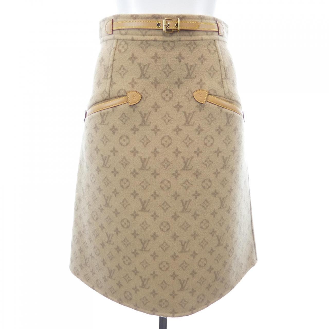 ルイヴィトン LOUIS VUITTON プレッピーダブルフェイスAラインスカート FNSK32QS3 スカート