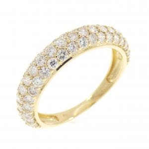 【新品】K18YG パヴェ ダイヤモンド リング 1.00CT