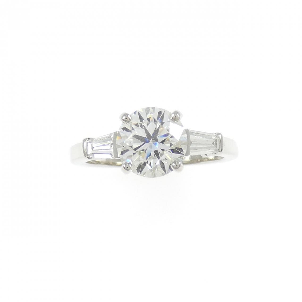 ブルガリ グリフサイドテーパーダイヤ リング 1.20CT H VVS2 3EXT