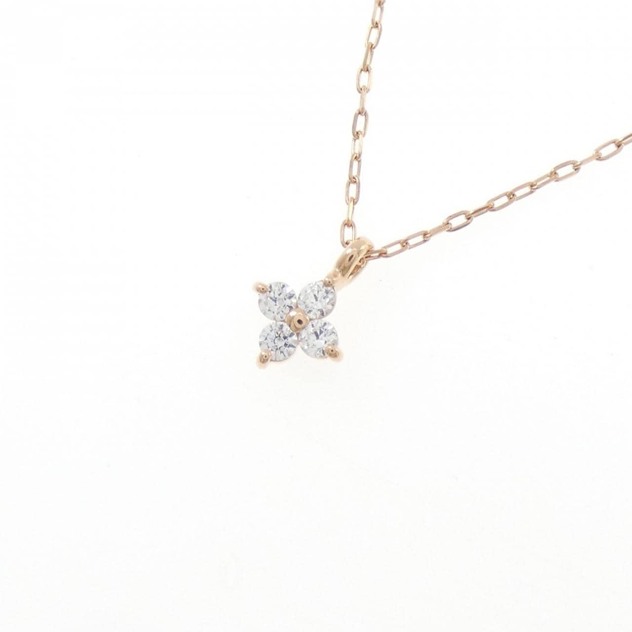 4゜C フラワー キュービック ネックレス