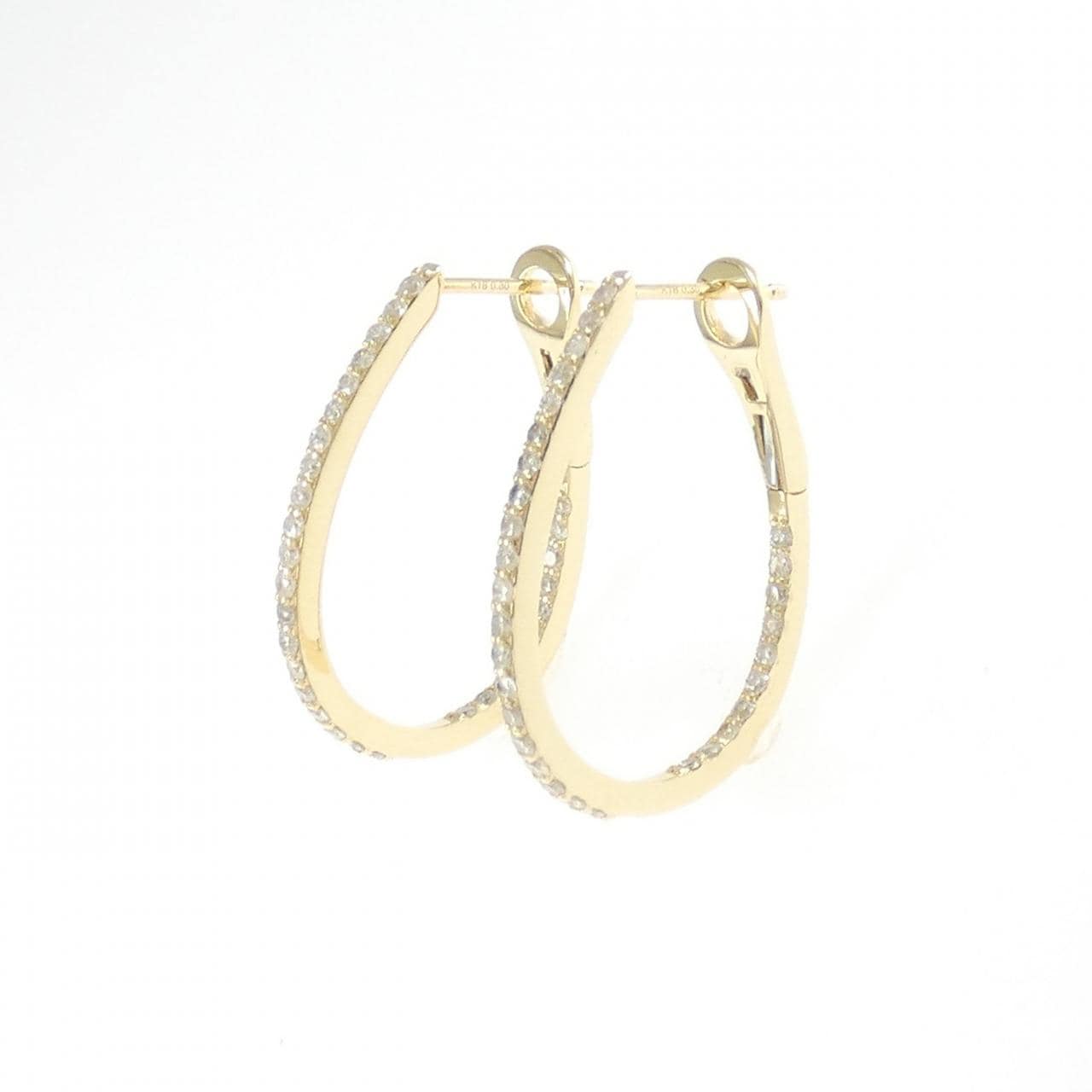 K18YG ダイヤモンド ピアス 0.60CT