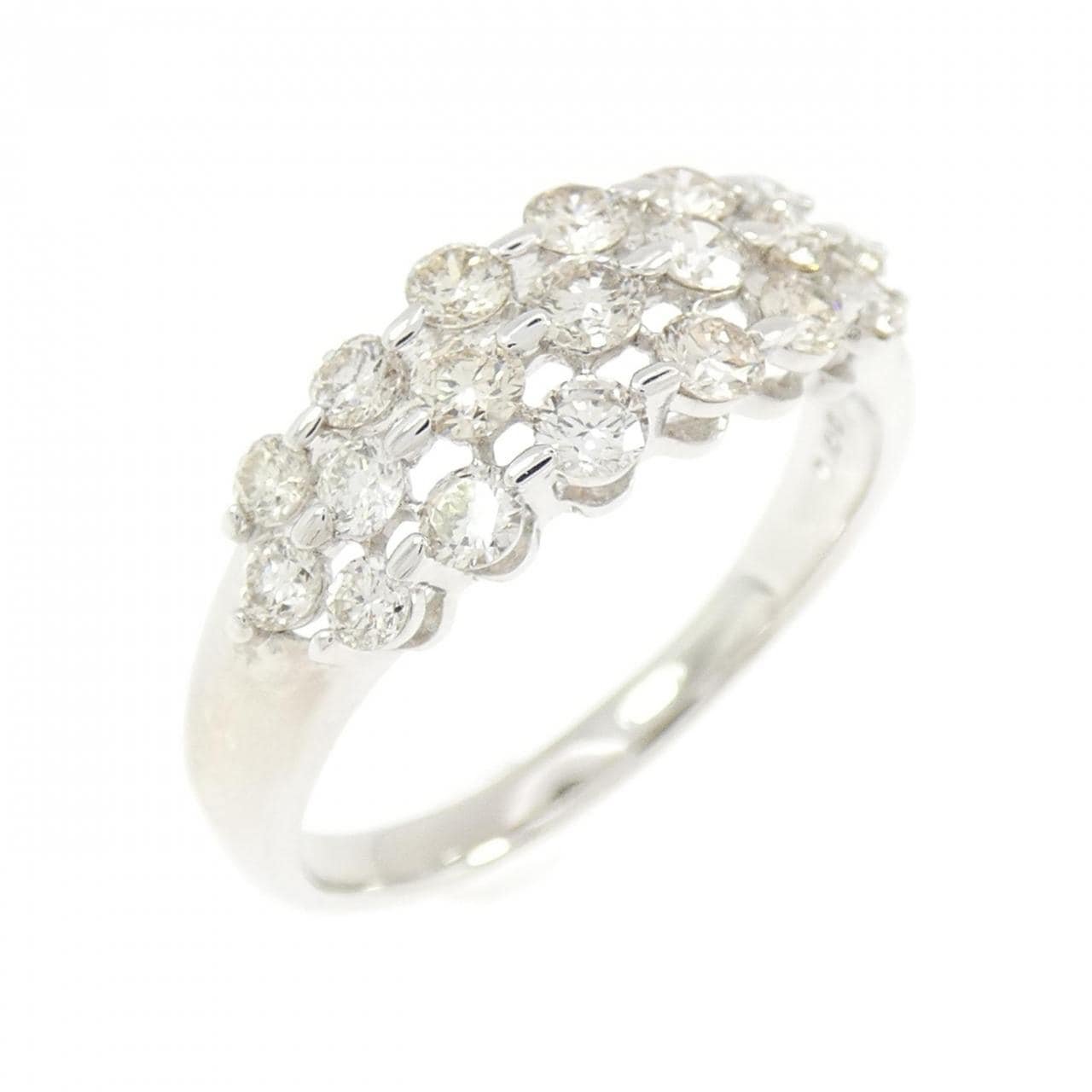 K18WG ダイヤモンド リング 1.00CT