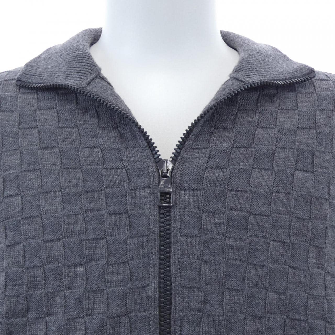 ルイヴィトン LOUIS VUITTON LVSEダミエシグネチャージップスルーカーディガン HJN41WVOR カーディガン