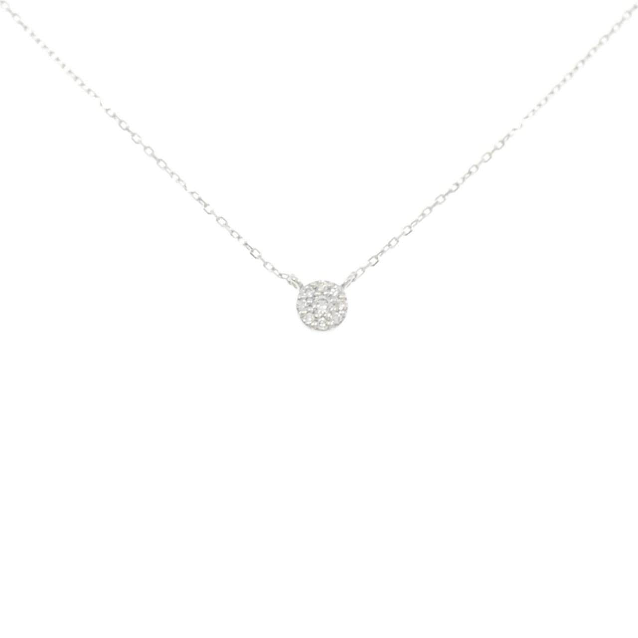 K18WG ダイヤモンド ネックレス 0.06CT