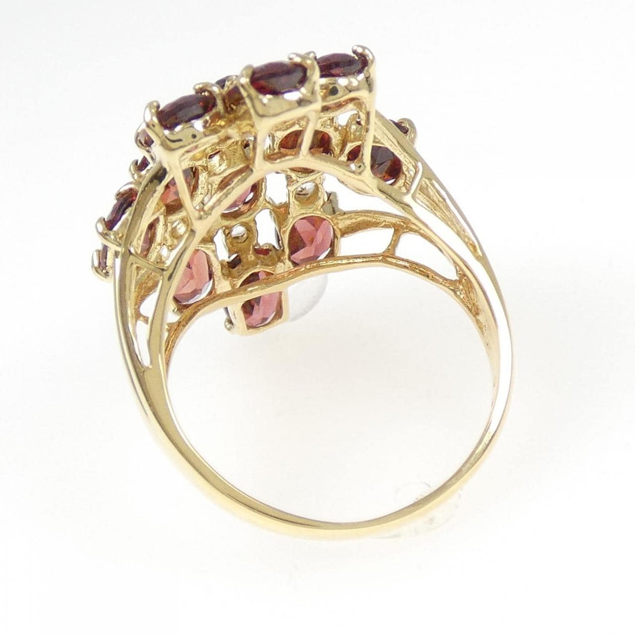 K18YG ガーネット リング 4.80CT