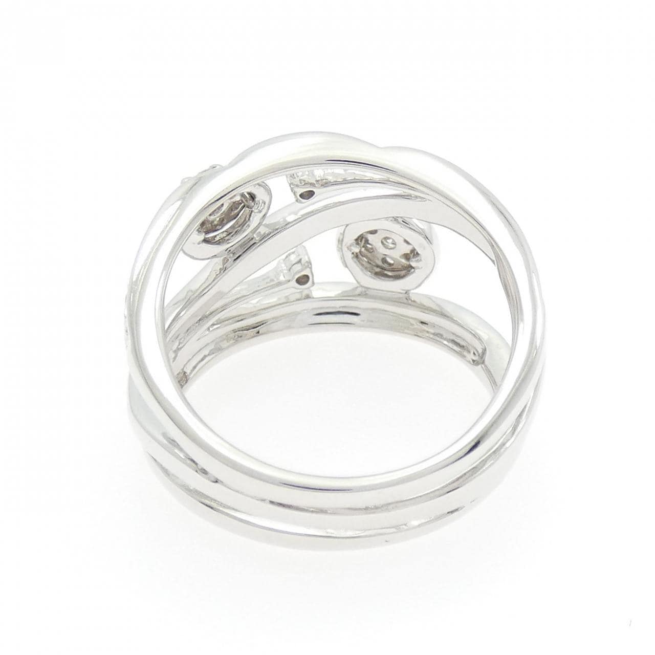 750WG鑽石戒指，0.210克拉