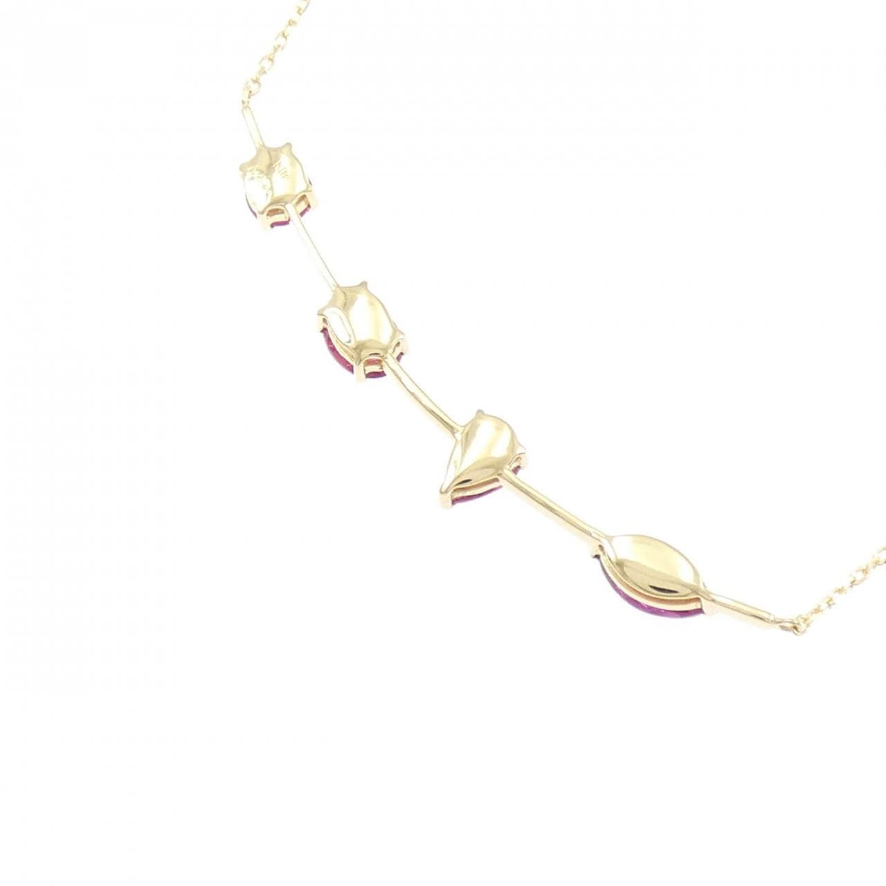 K18YG ルビー ネックレス 1.24CT