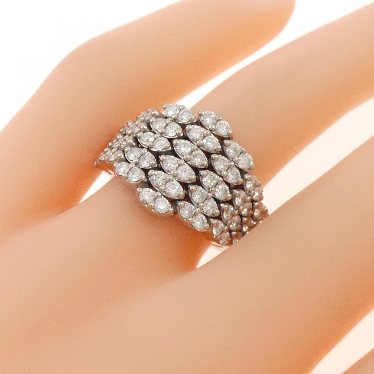 750WG ダイヤモンド リング 1.57CT