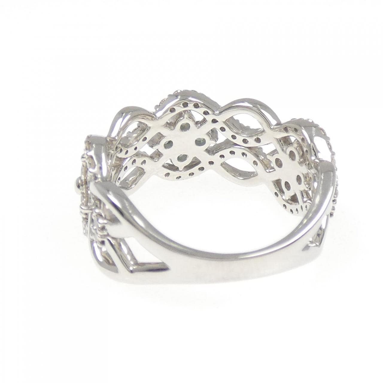 PT900 フラワー アレキサンドライト リング