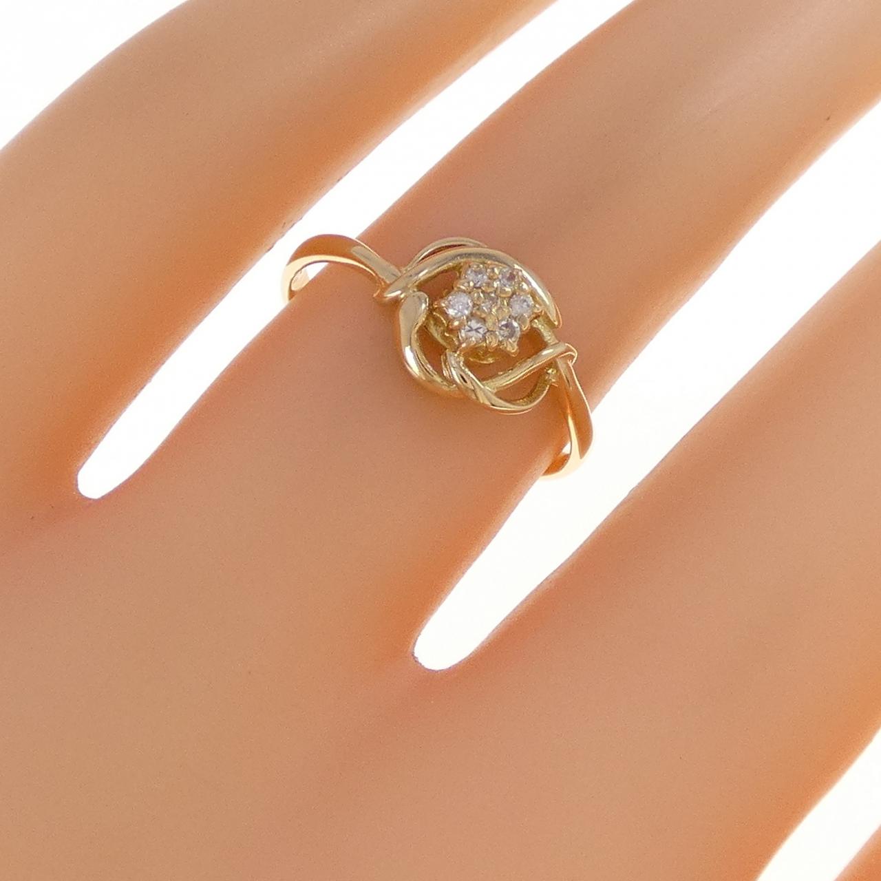 K18YG ダイヤモンド リング 0.05CT