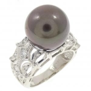PT900 黒蝶パール リング 12.3mm