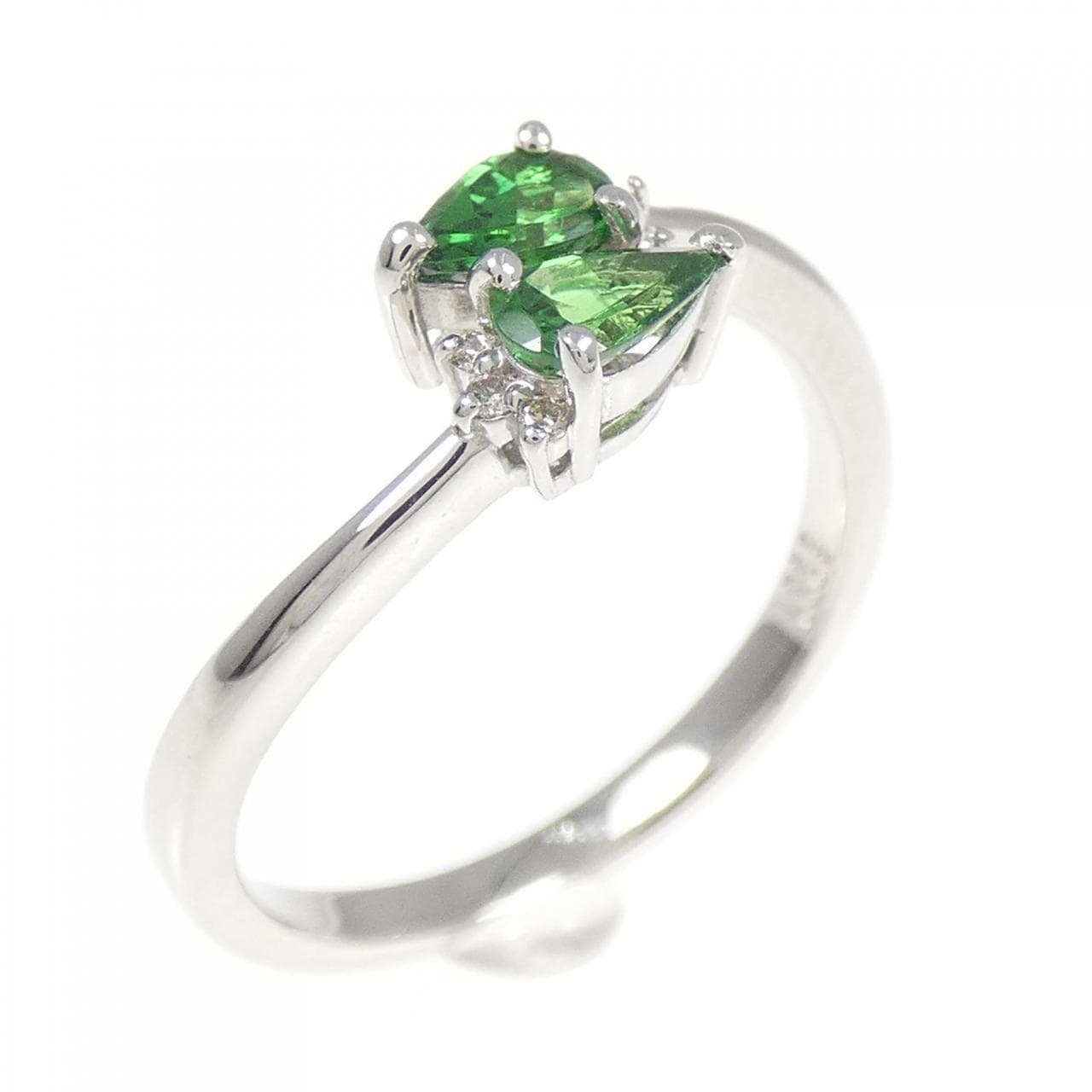 【新品】PT ガーネット リング 0.39CT