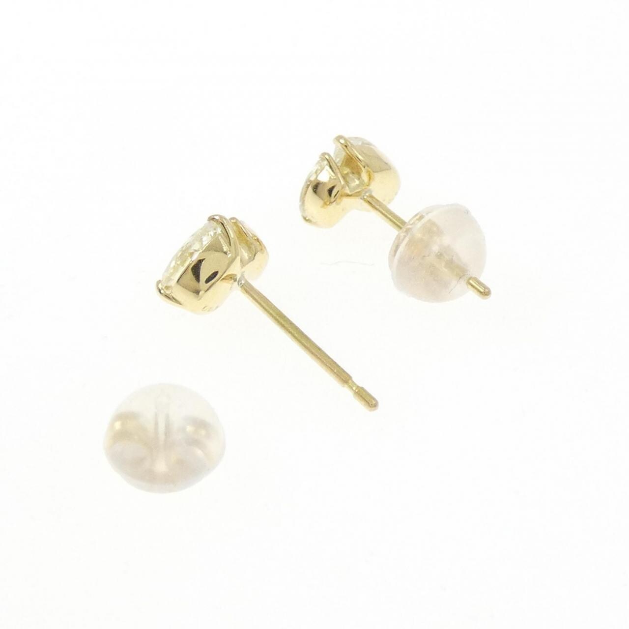 【新品】K18YG ダイヤモンド ピアス 0.56CT