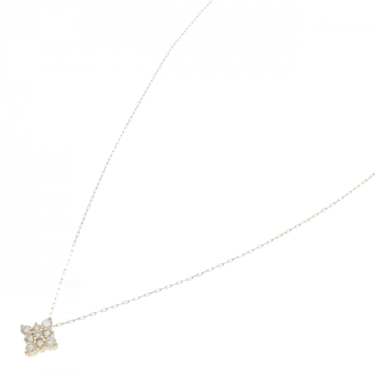 【新品】K18YG ダイヤモンド ネックレス 0.20CT