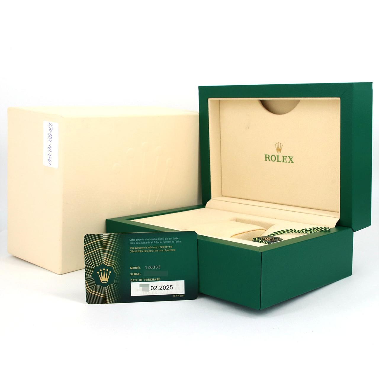 ロレックス デイトジャスト 126333 SSxYG 自動巻 ランダム番