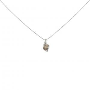 K18WG ダイヤモンド ネックレス 0.25CT