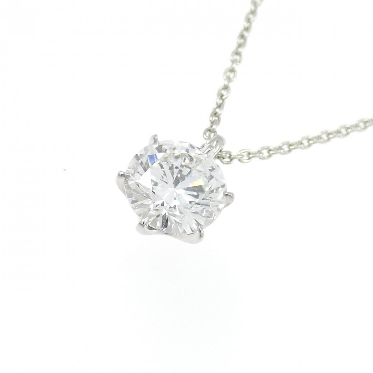 【リメイク】PT900/PT850 ダイヤモンド ネックレス 1.029CT E SI2 EXT