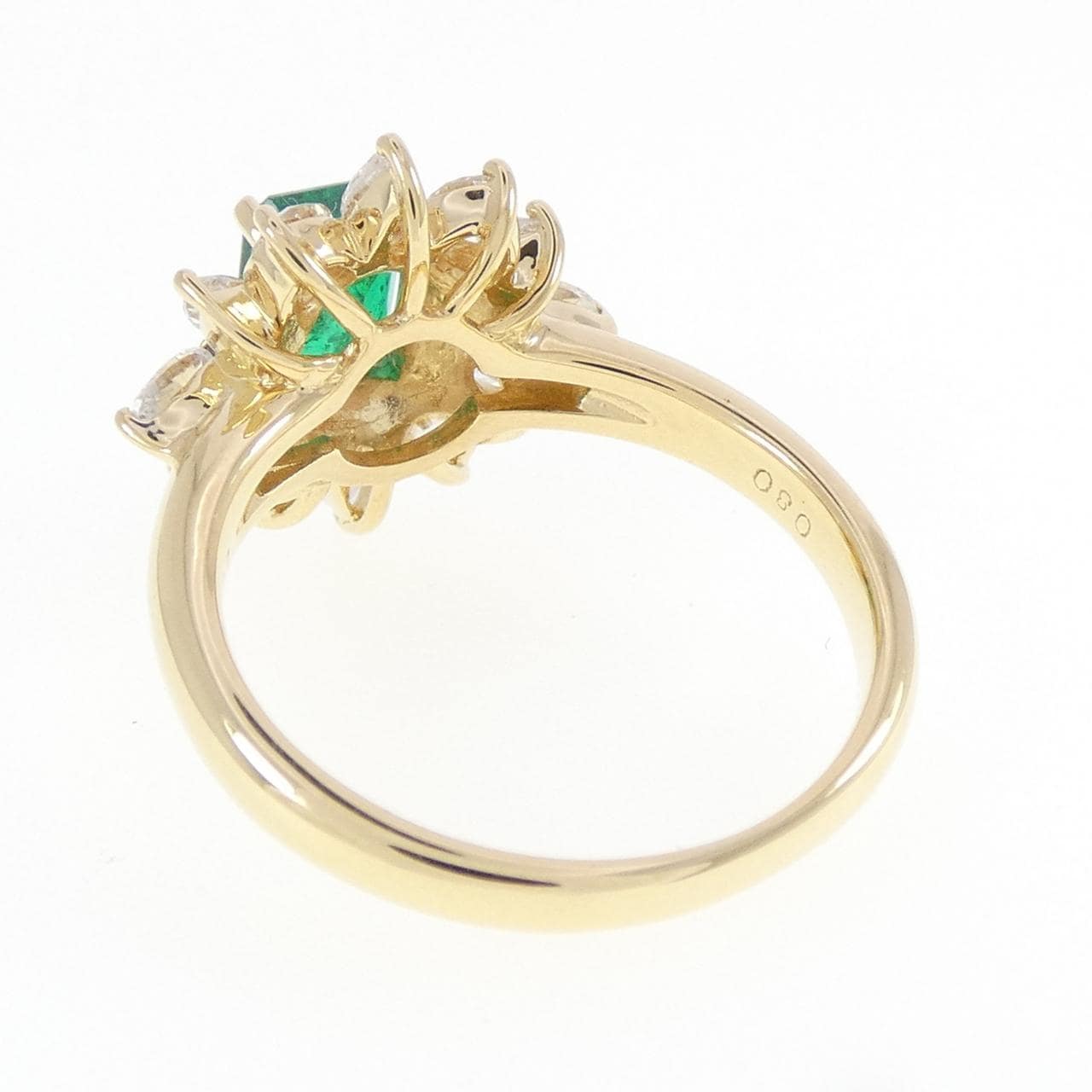 K18YG エメラルド リング 0.80CT