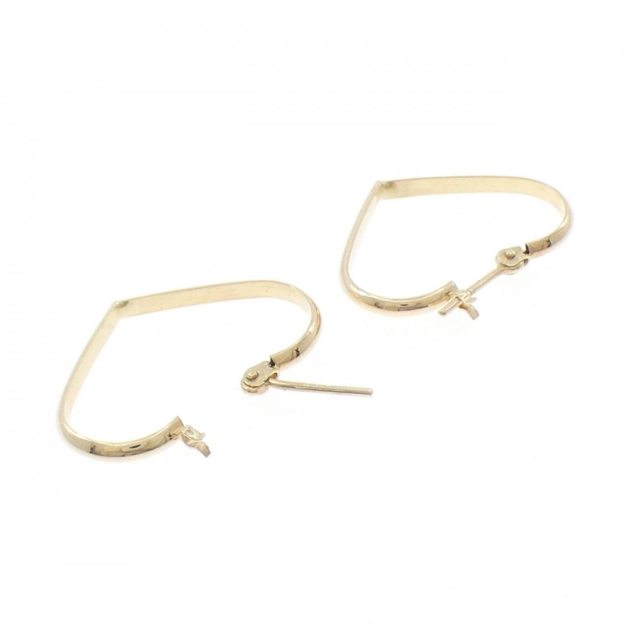 K14YG ハート ピアス