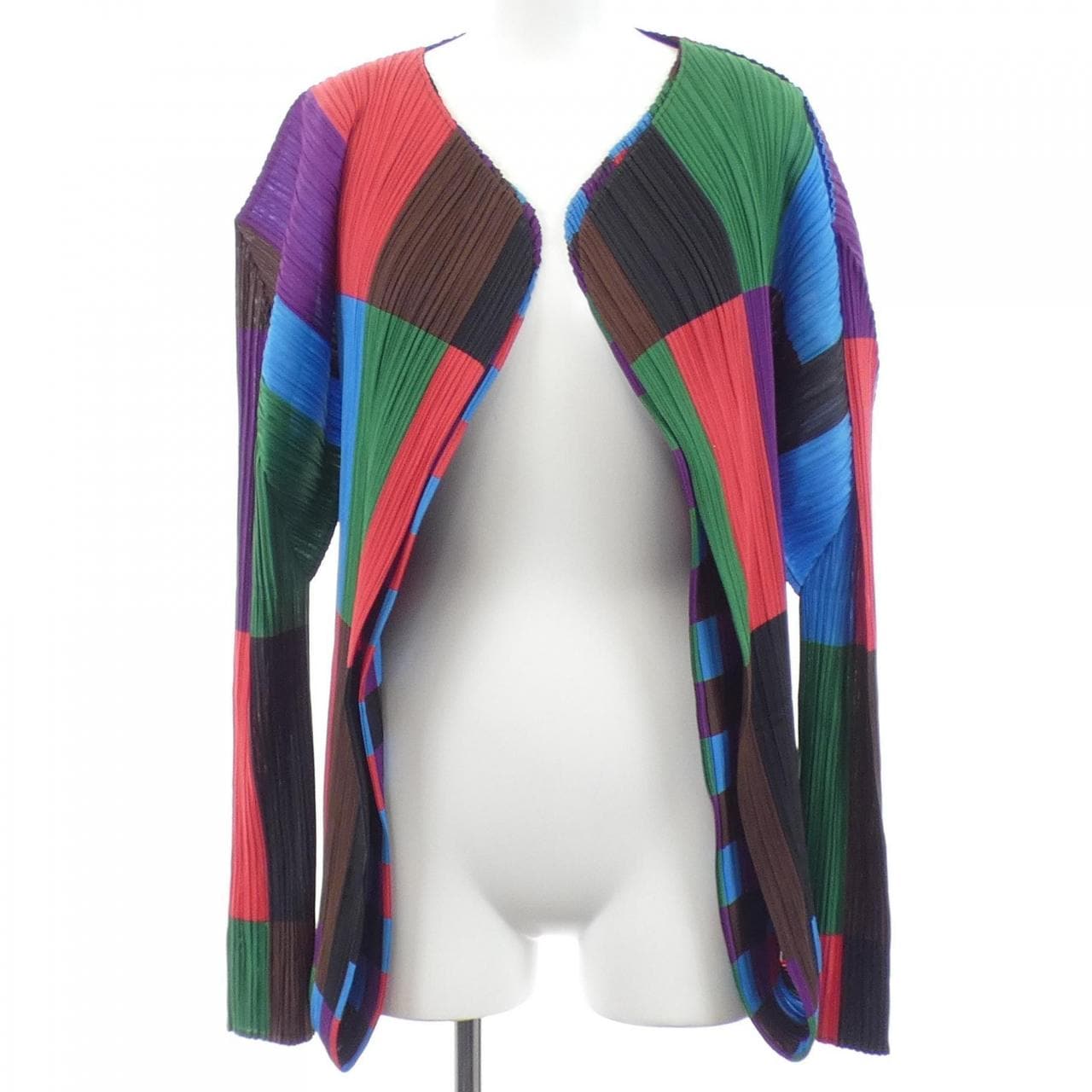 【ヴィンテージ】プリーツプリーズ PLEATS PLEASE 2001 マルチカラー PP14-JD344 カーディガン