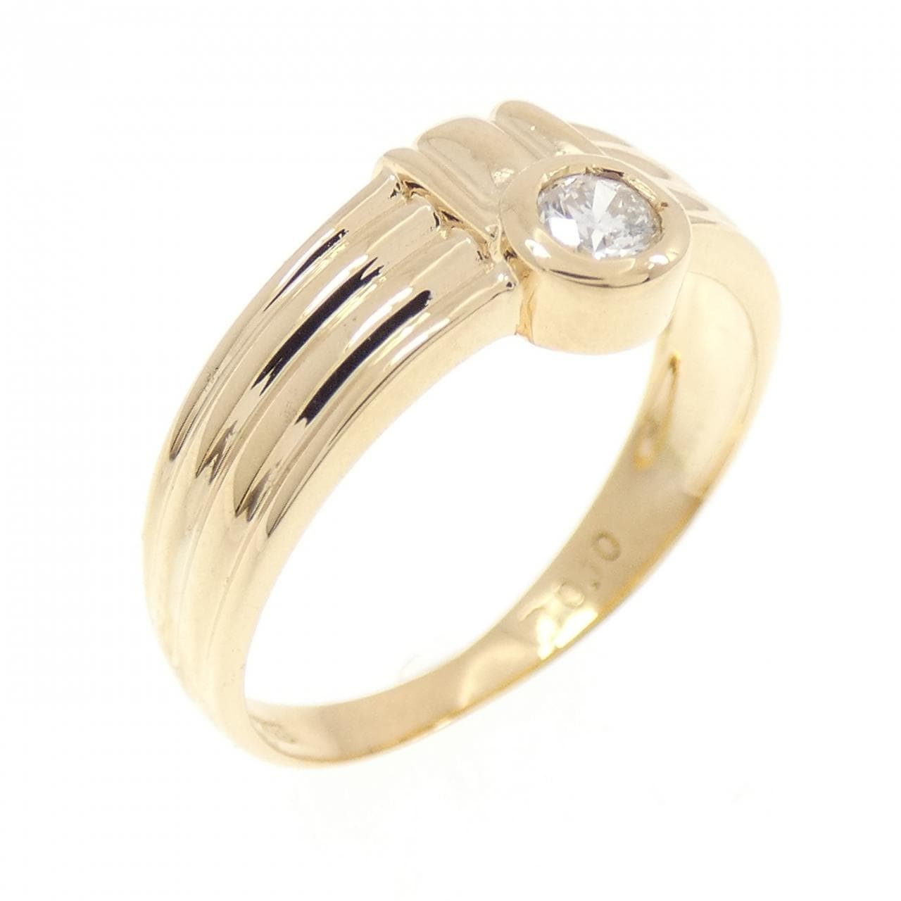 K18YG ダイヤモンド リング 0.10CT
