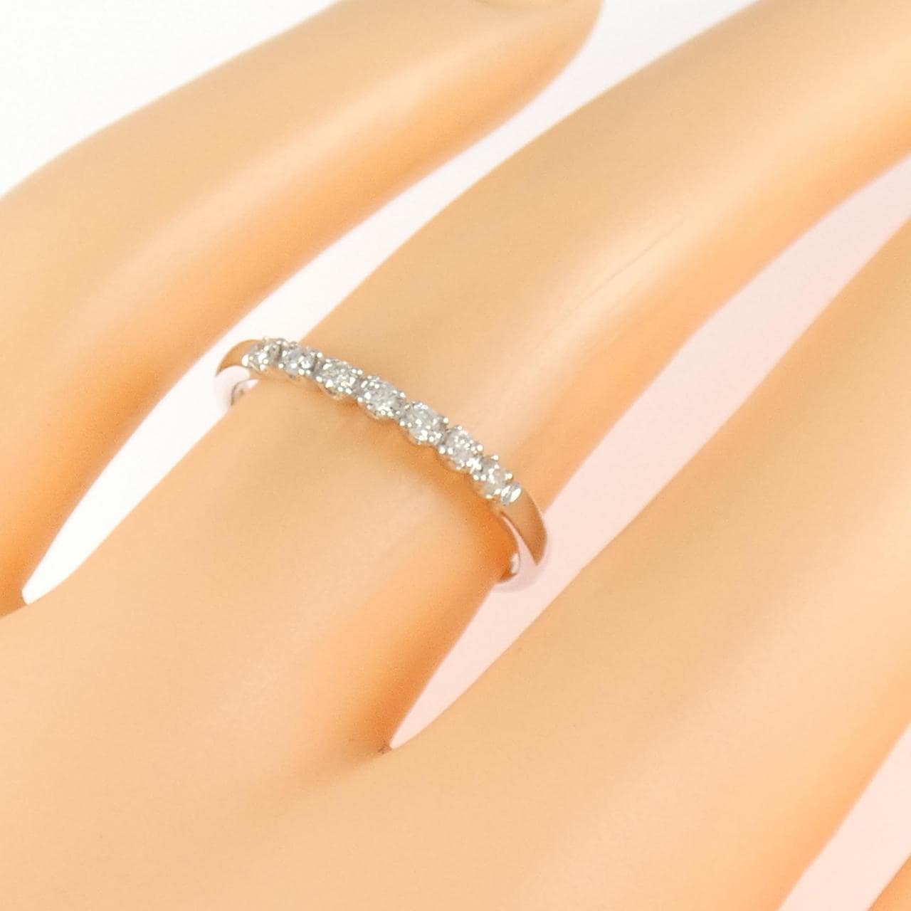 K14WG ダイヤモンド リング 0.09CT
