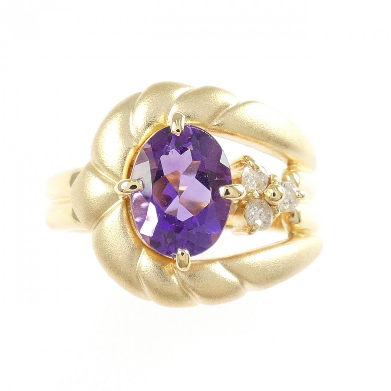 K18YG アメジスト リング 1.38CT