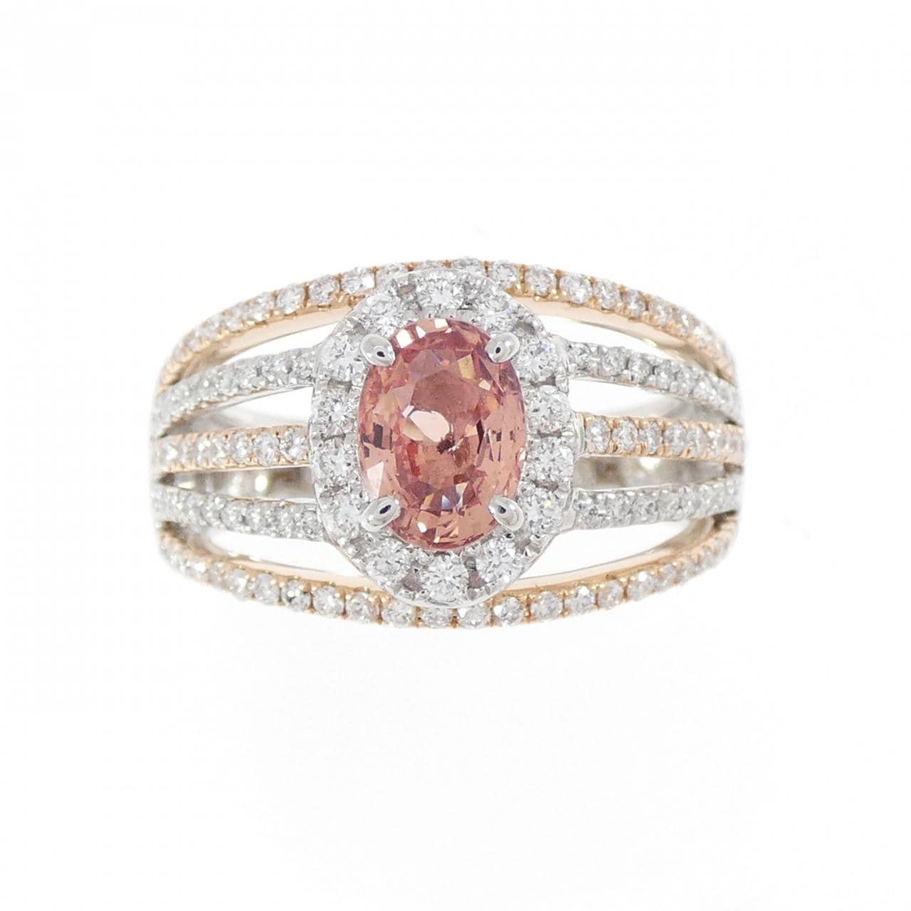 PT900/K18PG サファイヤ リング 1.03CT