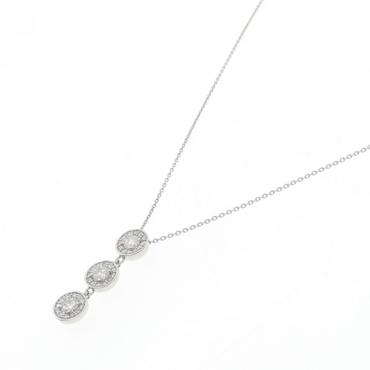 PT900/PT850 ダイヤモンド ネックレス 0.53CT