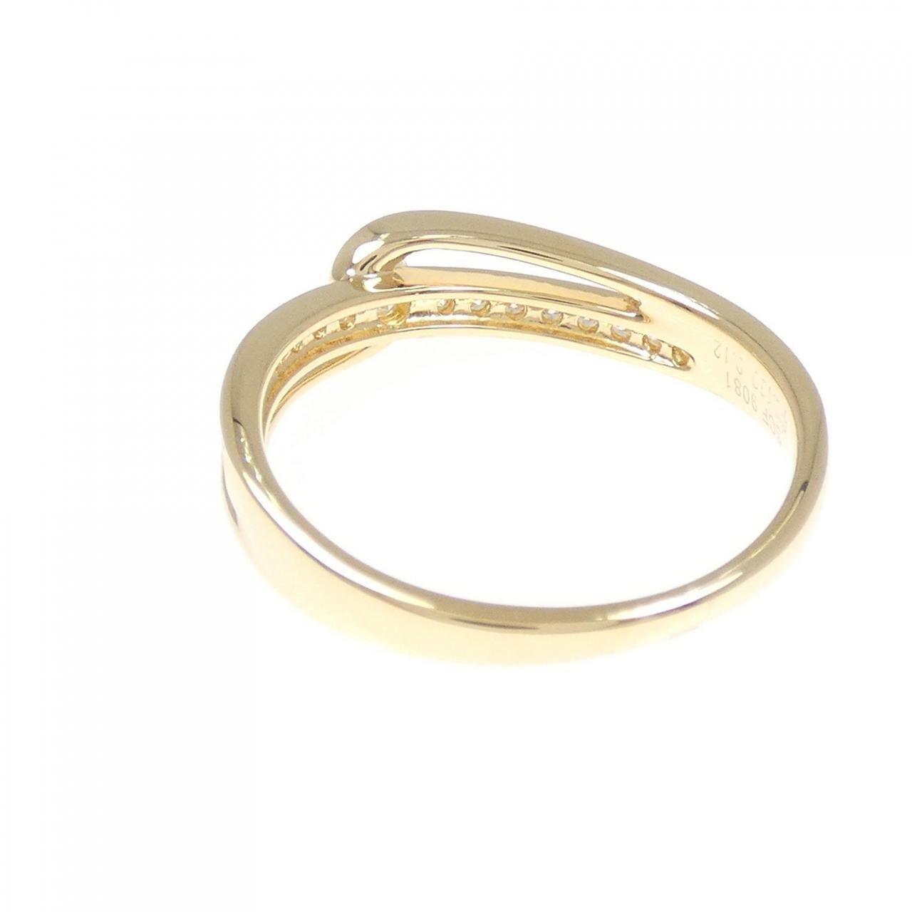 K18YG ダイヤモンド リング 0.130CT