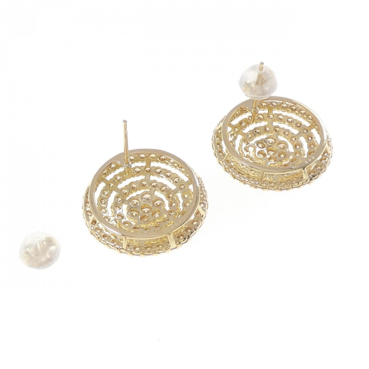 K18YG ダイヤモンド ピアス 2.00CT