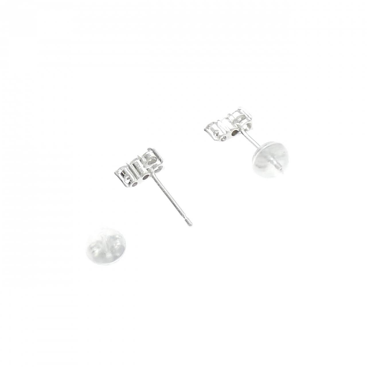 K18WG ダイヤモンド ピアス 0.20CT
