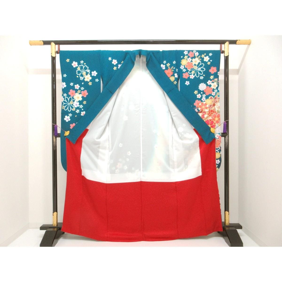 振袖　友禅金彩加工　ボカシ染