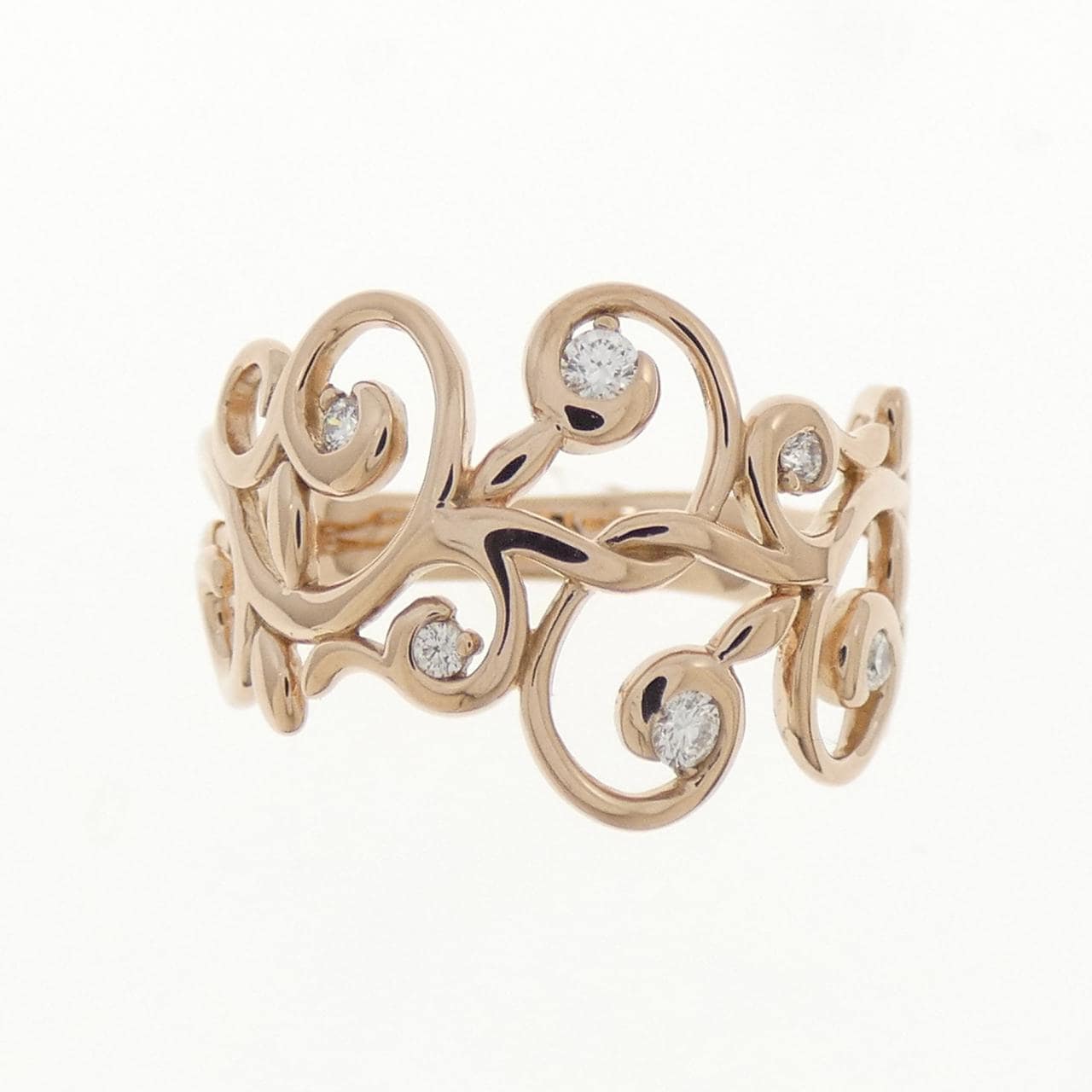 K18PG ダイヤモンド リング 0.10CT